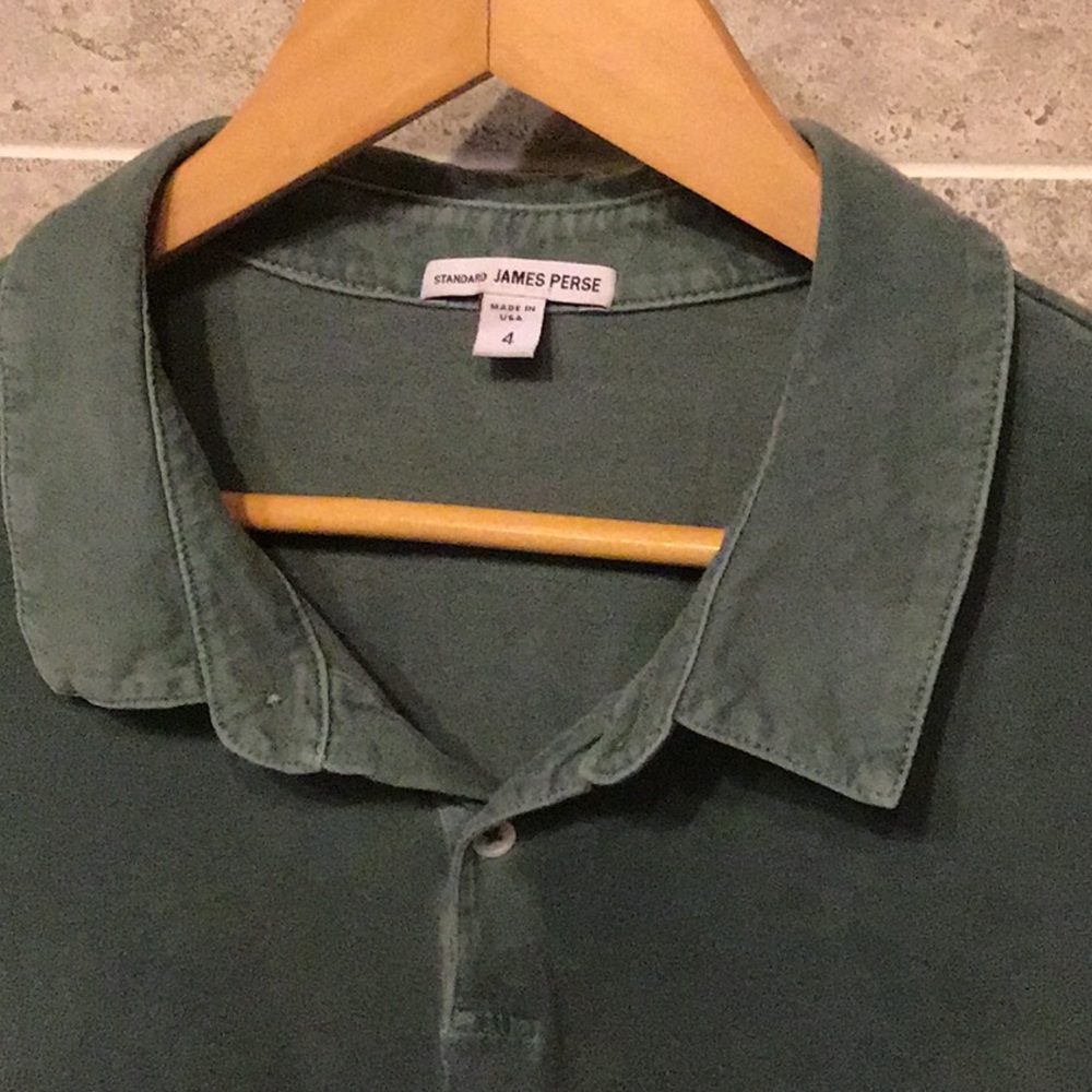 Green Polo by James Terse size 4 (L)
